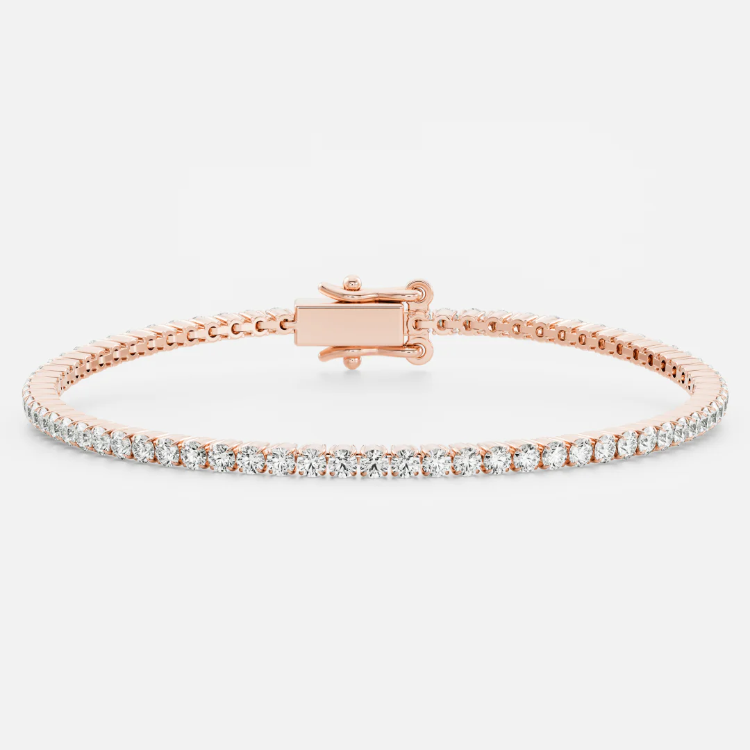 The Signature Round Prong Set Tennis Bracelet - Image 3