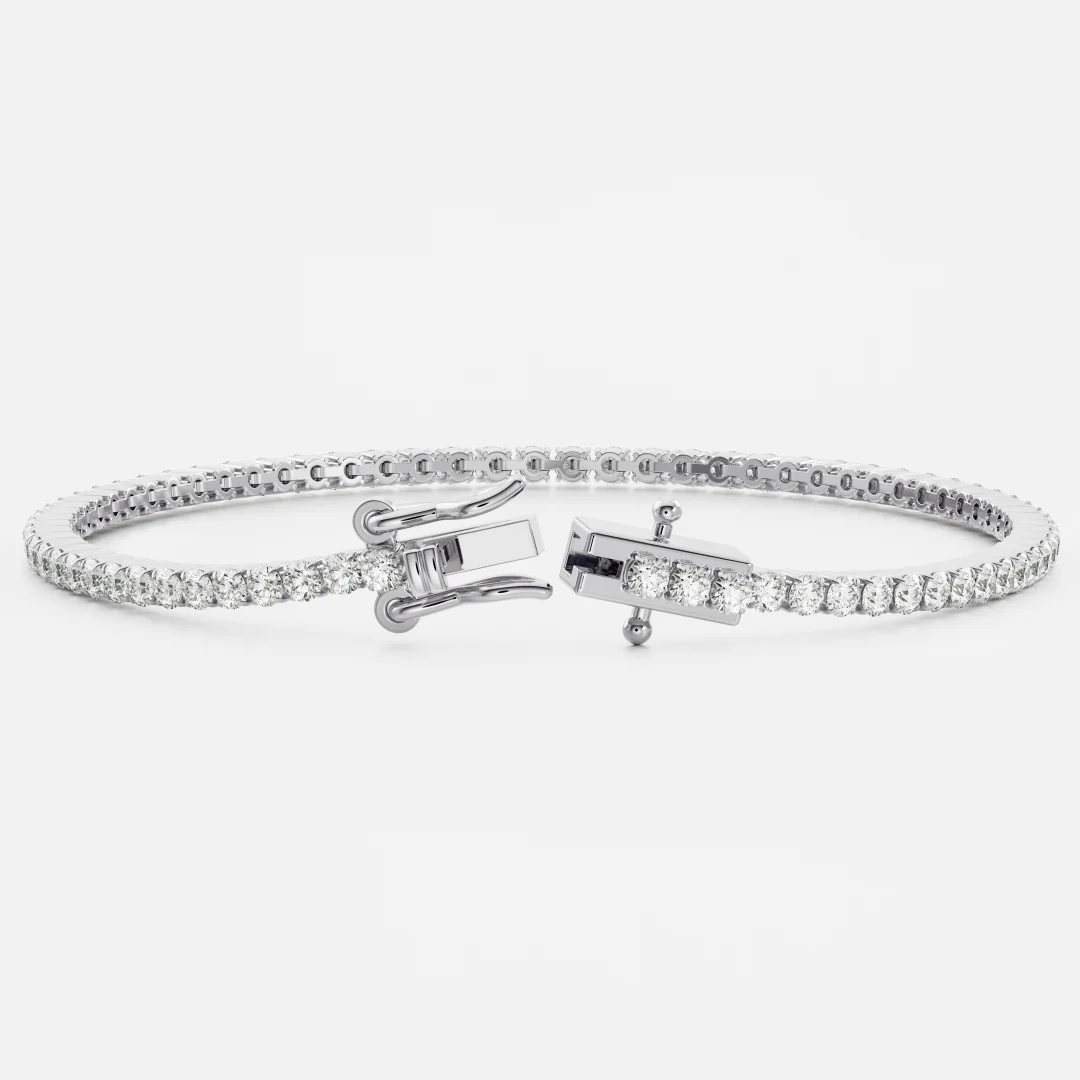 The Signature Round Prong Set Tennis Bracelet - Image 8