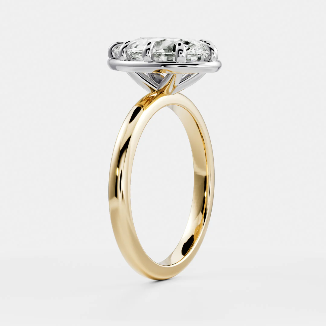 The Sophia Ring - Pear Georgian Solitaire - Image 12