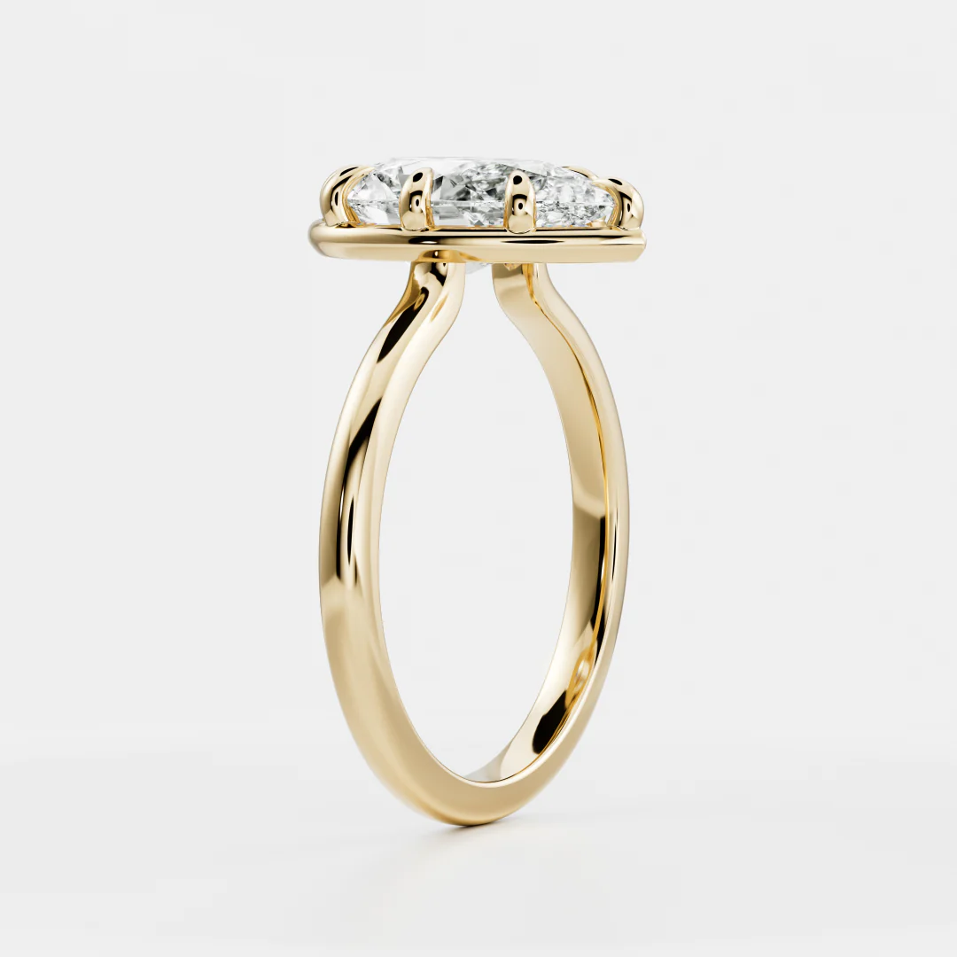 The Sophia Ring - Pear Georgian Solitaire - Image 29