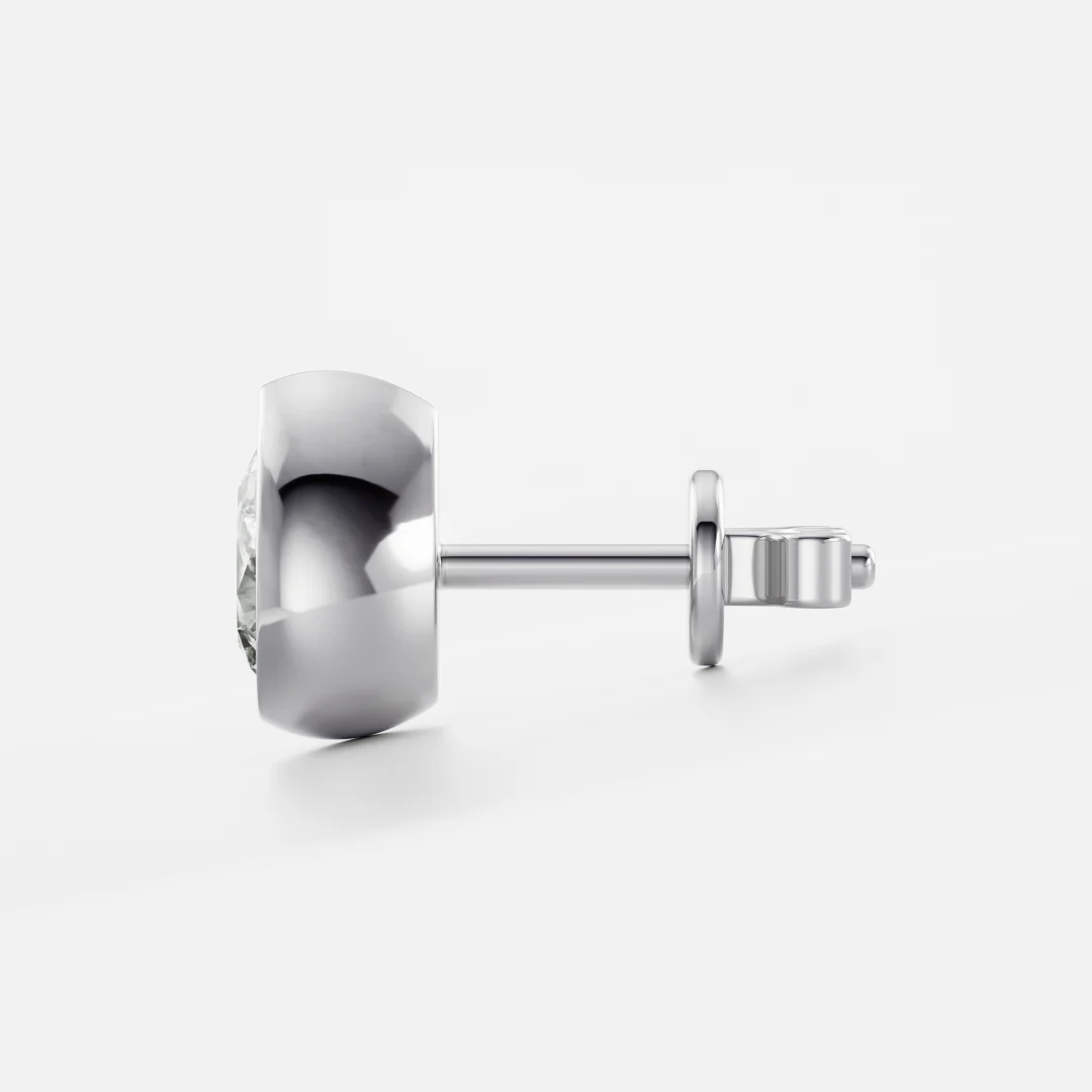 The Vera Earrings - Pear Bezel Studs - Image 5