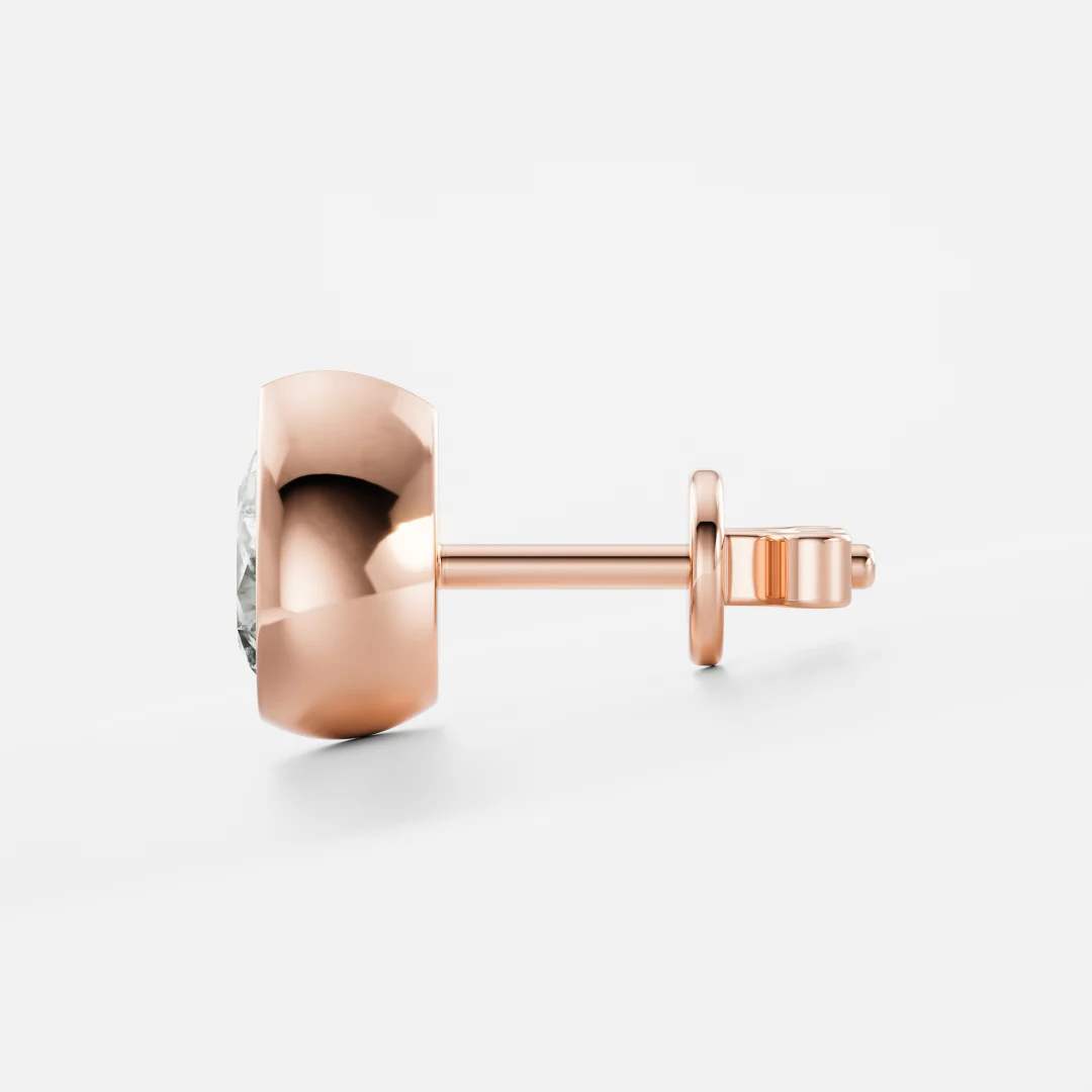 The Vera Earrings - Pear Bezel Studs - Image 6