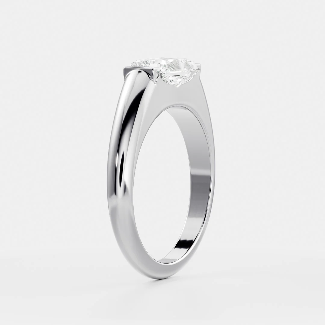 The Winslow Ring - Radiant Half Bezel Signet - Image 9
